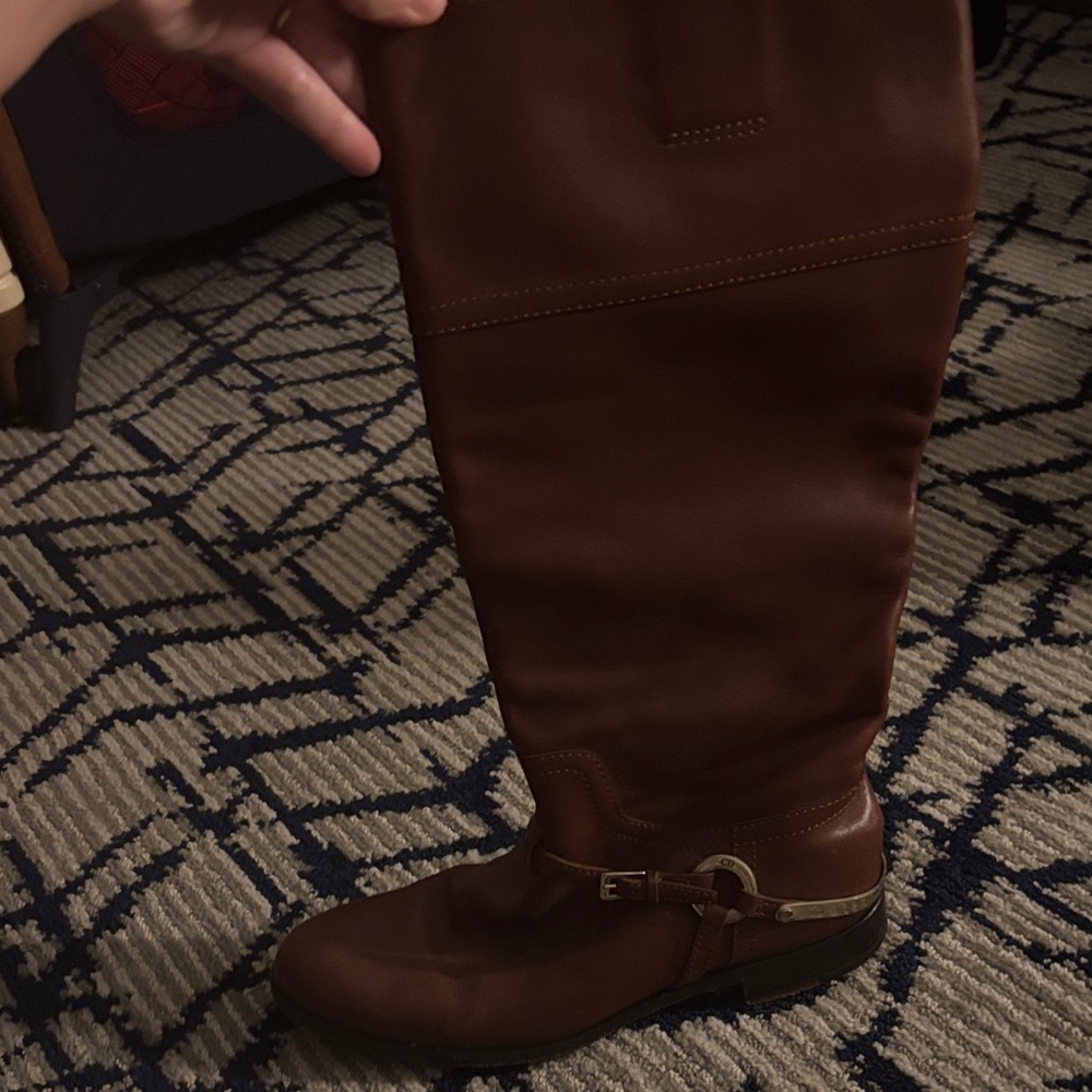 Dior Brown Over the Knee Boots